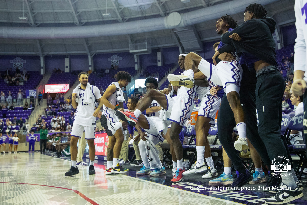 Bench Reaction during the win